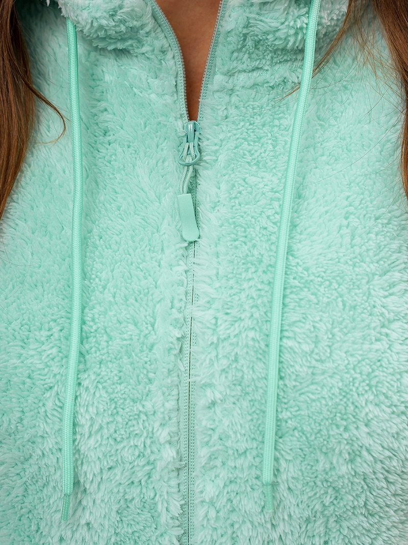 Bluza damska rozpinana z kapturem jasno-niebieska OZONEE JS/HH007/41Z