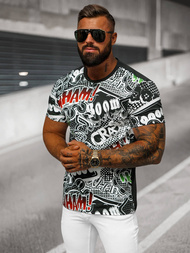 T-shirt męski czarny OZONEE O/T137/3