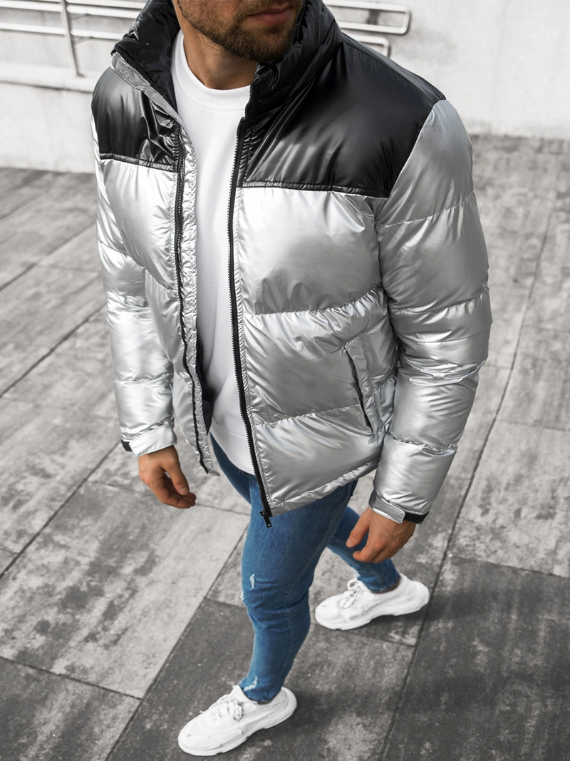 Куртка чоловіча срібло OZONEE JB/JP1188/2Z