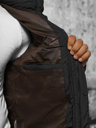 Kurtka męska pikowana czarna OZONEE JS/22M332/392