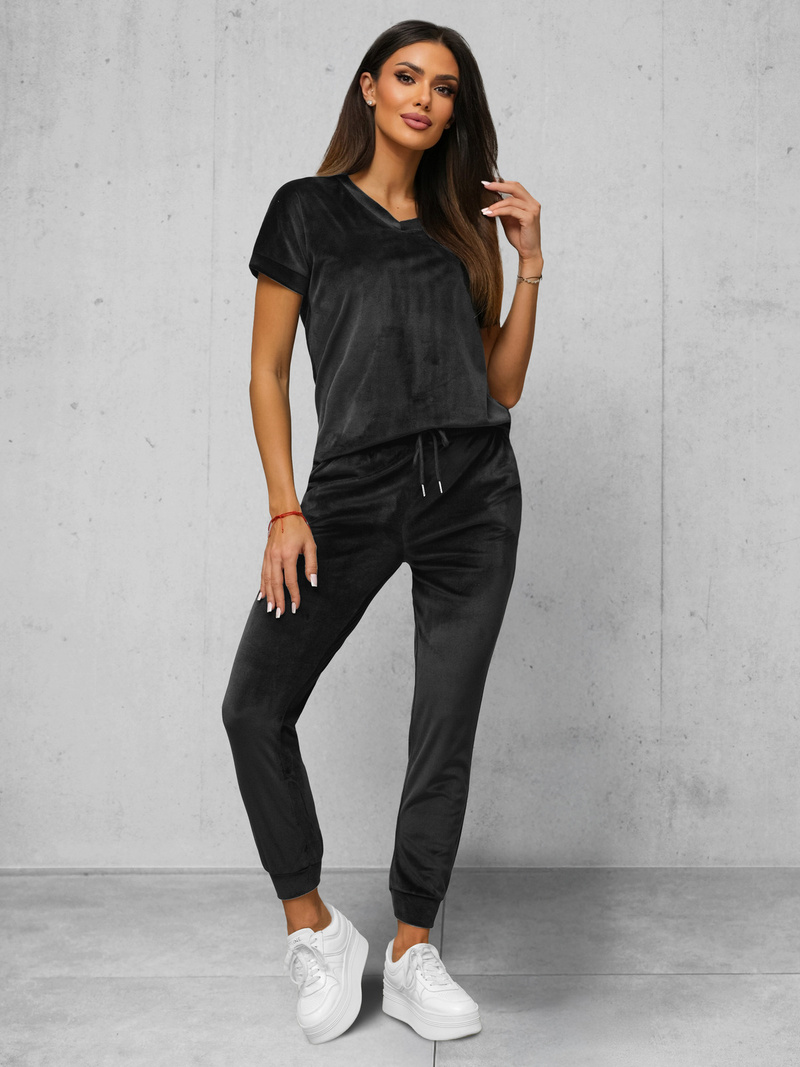 Спортивний костюм жіночий Чорний OZONEE JS/35C1611/3