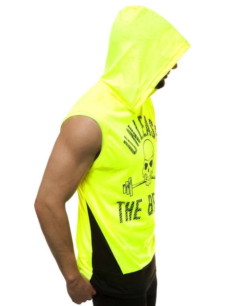 Майка чоловіча Жовта-неон OZONEE MACH/M1214