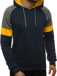 Bluza z kapturem męska granatowa OZONEE JS/KS2236