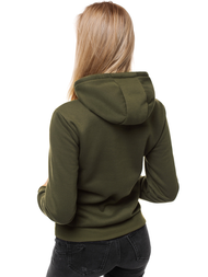 Bluza z kapturem damska khaki OZONEE JS/W02