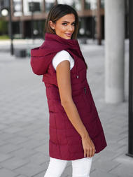 Стьобаний жіночий жилет Бордова OZONEE JS/16M9096/06