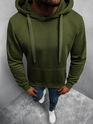 Bluza męska z kapturem khaki OZONEE JS/2009Z