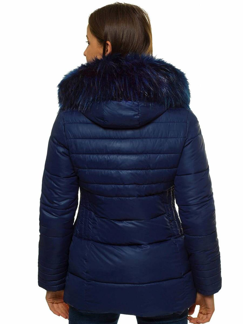 Kurtka zimowa damska granatowa OZONEE O/SW027/2
