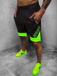 Spodenki dresowe męskie czarne OZONEE JS/KS2606