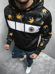 Bluza z kapturem męska czarna OZONEE O/HM523