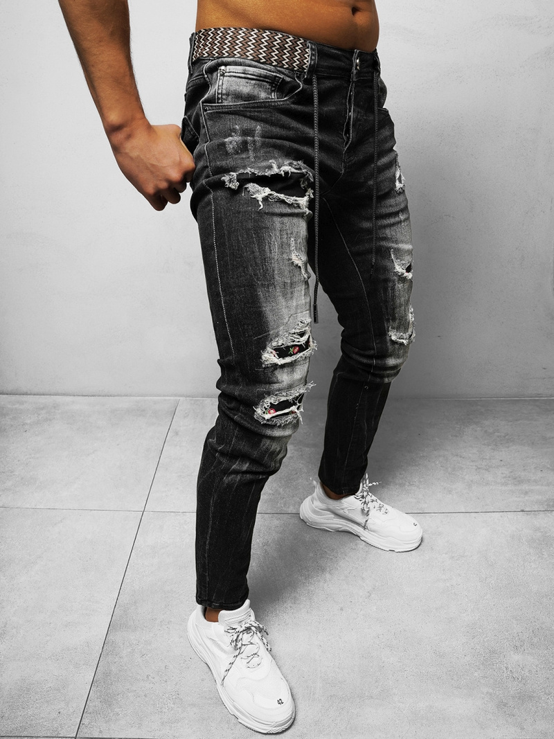 Чоловічі джинси Чорнi OZONEE NB/MP0026G