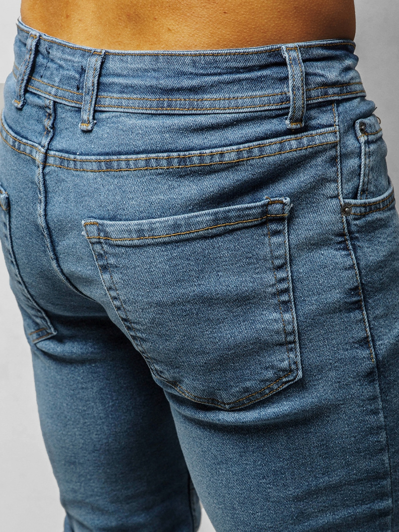 Spodnie jeansowe męskie ciemno-niebieskie OZONEE E/1230SP