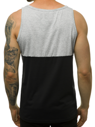 T-Shirt męski bez rękawów szary OZONEE JS/SS11062