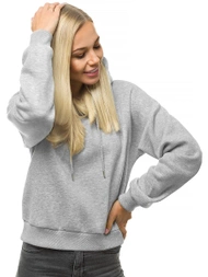 Bluza z kapturem damska szara OZONEE O/12102