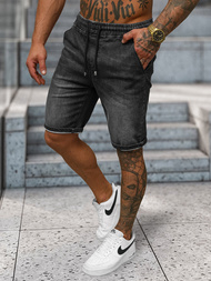 Шорти джинові чоловічі чорнi OZONEE NB/MP0314N