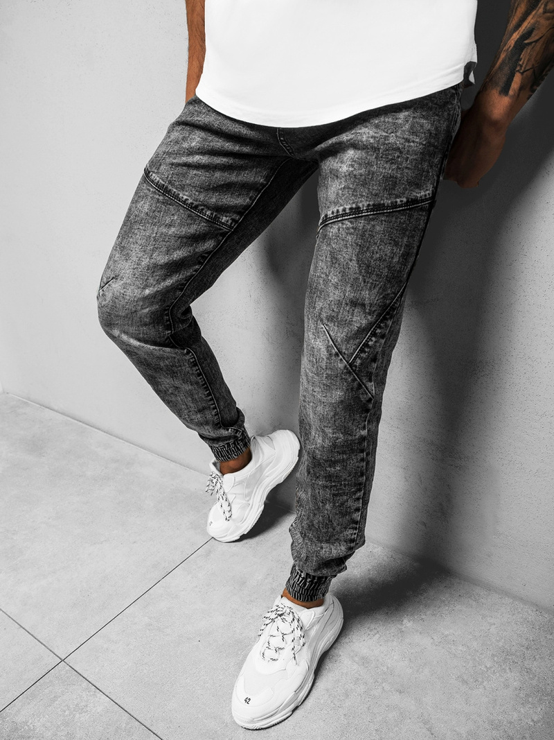 Штани чоловічі джоггери Графітові OZONEE DR/TF084