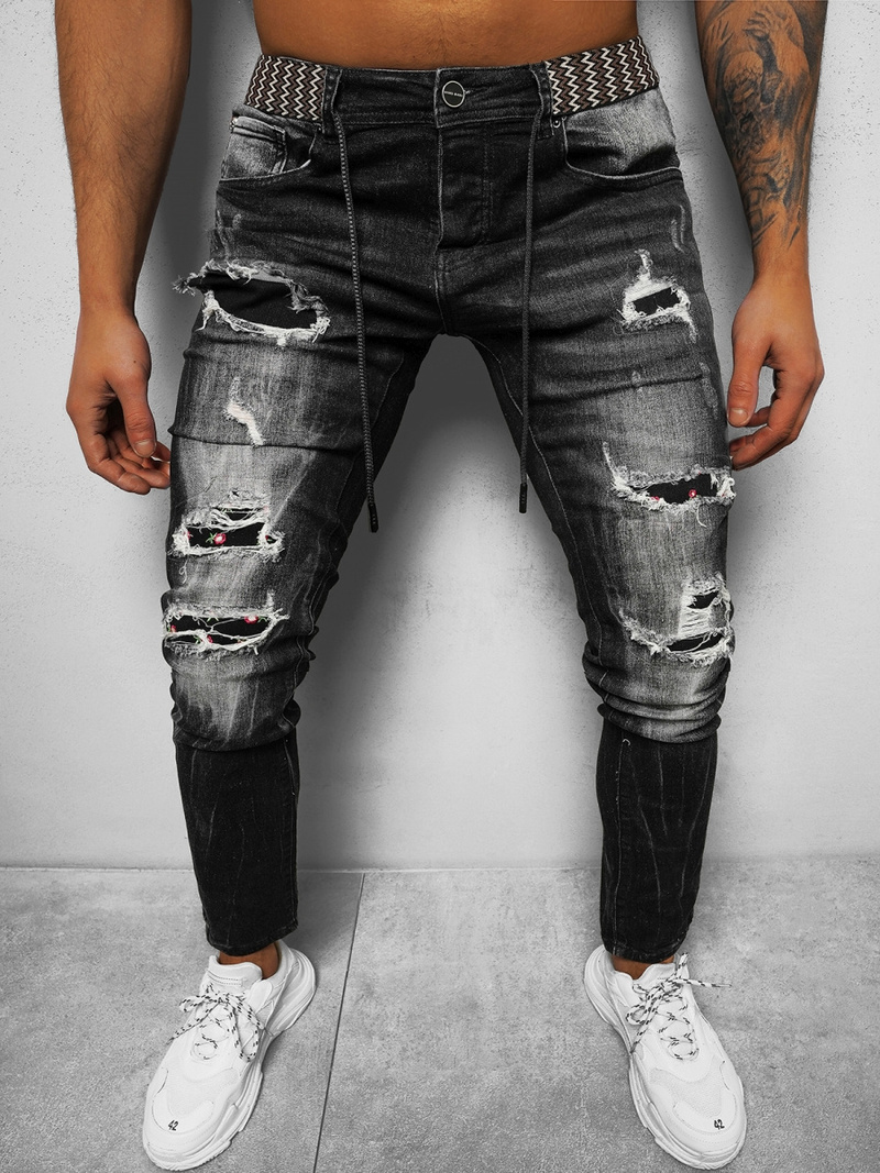 Чоловічі джинси Чорнi OZONEE NB/MP0026G