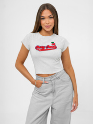 T-shirt damski szary OZONEE JS/R62744