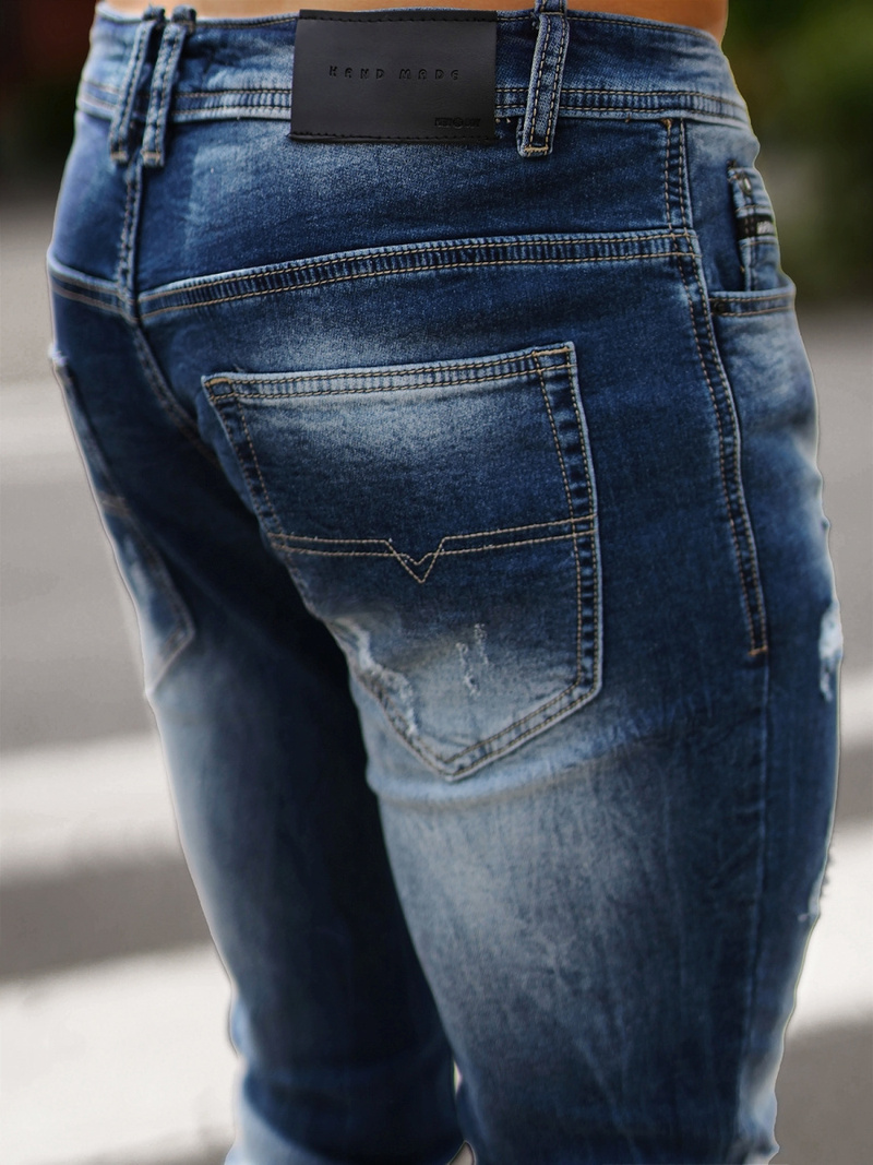 Spodnie jeansowe męskie niebieskie OZONEE NB/MP0010BCZ