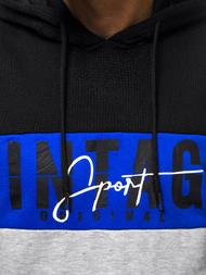 Bluza z kapturem męska czarna OZONEE JS/KS1911Z