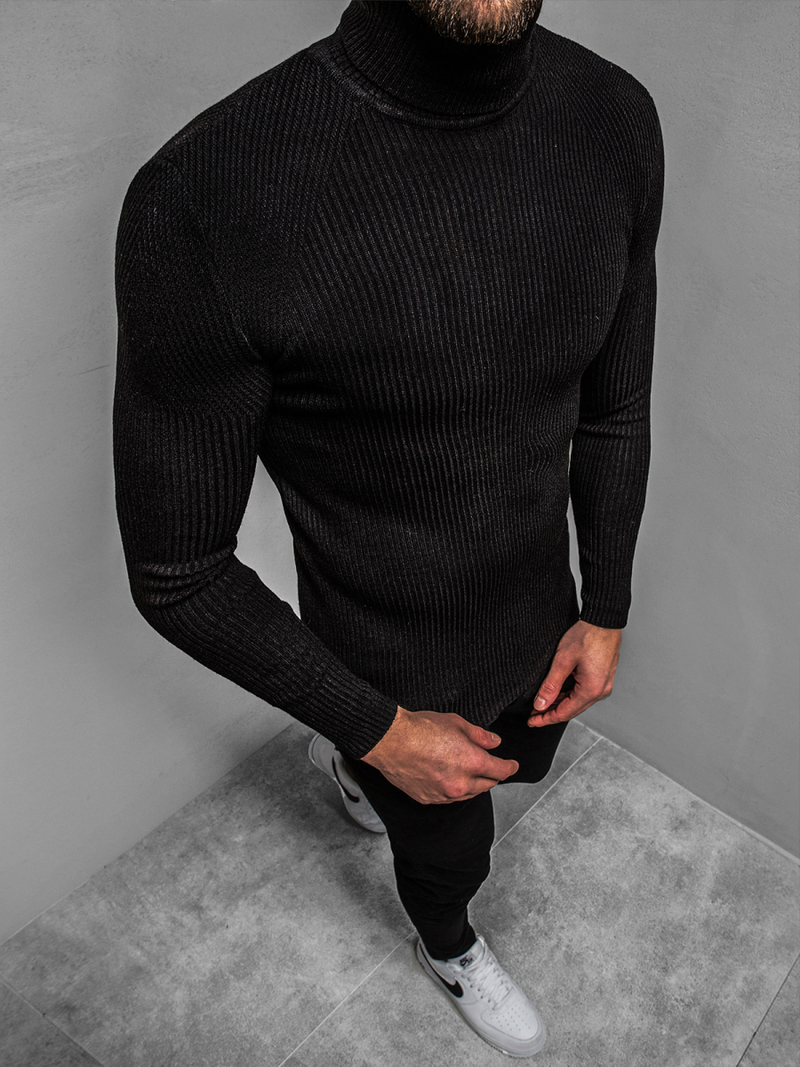 Светр чоловічій Чорний OZONEE MACH/TRK2001Z