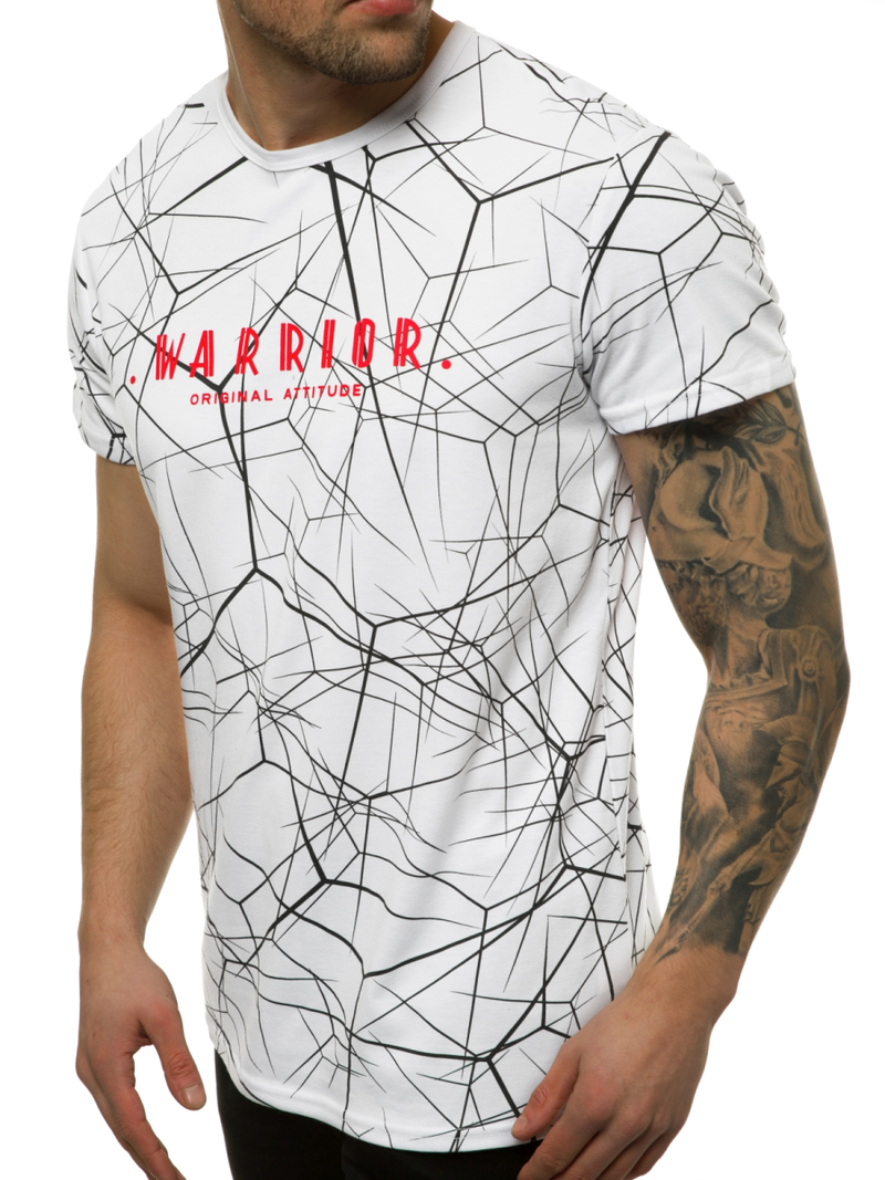 T-Shirt męski biały OZONEE JS/SS10935