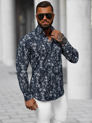 Koszula męska granatowa OZONEE O/536272