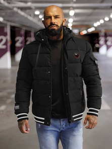 Kurtka męska pikowana czarna OZONEE JS/57M7501/392