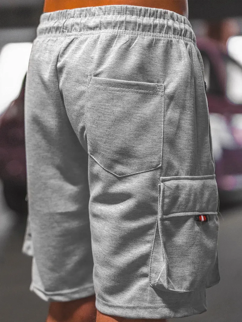 Spodenki dresowe męskie szare OZONEE O/WW20015/2