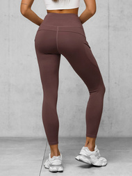 Legginsy damskie śliwkowe OZONEE JS/XY24017L