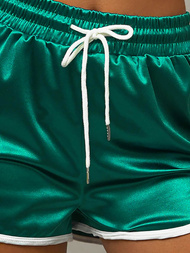 Spodenki dresowe damskie zielone OZONEE O/NP1177