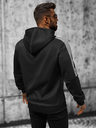Bluza z kapturem męska czarna OZONEE JS/8B996/3