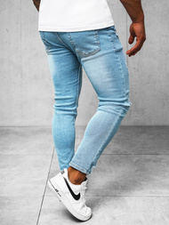 Spodnie jeansowe męskie niebieskie OZONEE O/2336/2