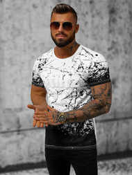 T-shirt męski biały OZONEE JS/S019/1Z