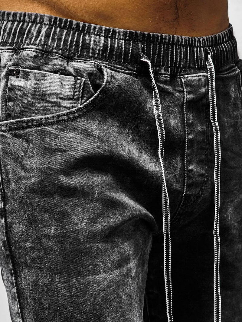 Штани чоловічі джоггери Чорнi OZONEE O/TF064