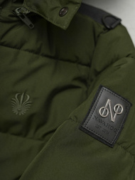 Kurtka zimowa damska długa pikowana khaki OZONEE O/W377Z