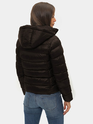 Kurtka zimowa damska pikowana czekoladowa OZONEE JS/M782/392