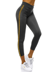 Legginsy damskie ciemno-szare OZONEE JS/1036/C2