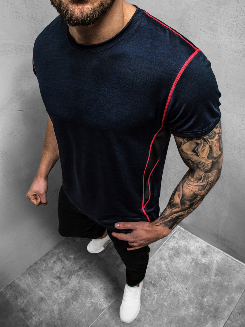 Футболка чоловіча Темно-Синi OZONEE JS/KS2104Z