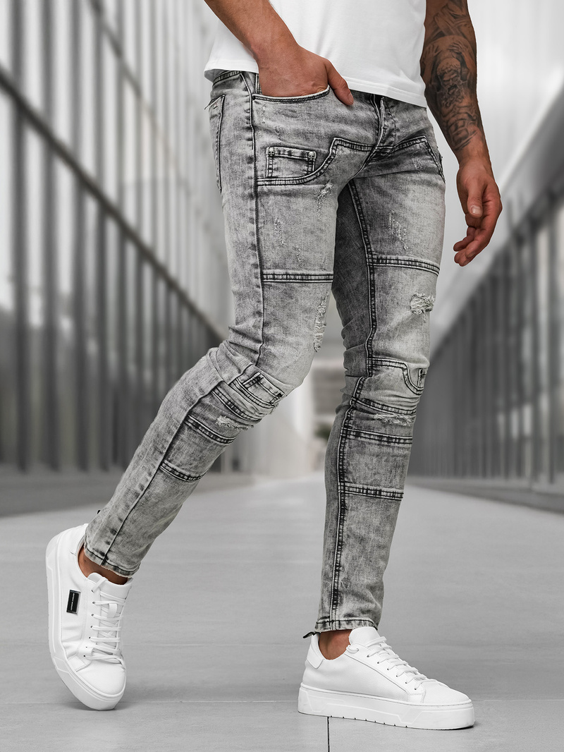 Чоловічі джинси Графітові OZONEE NB/MP0163NZ