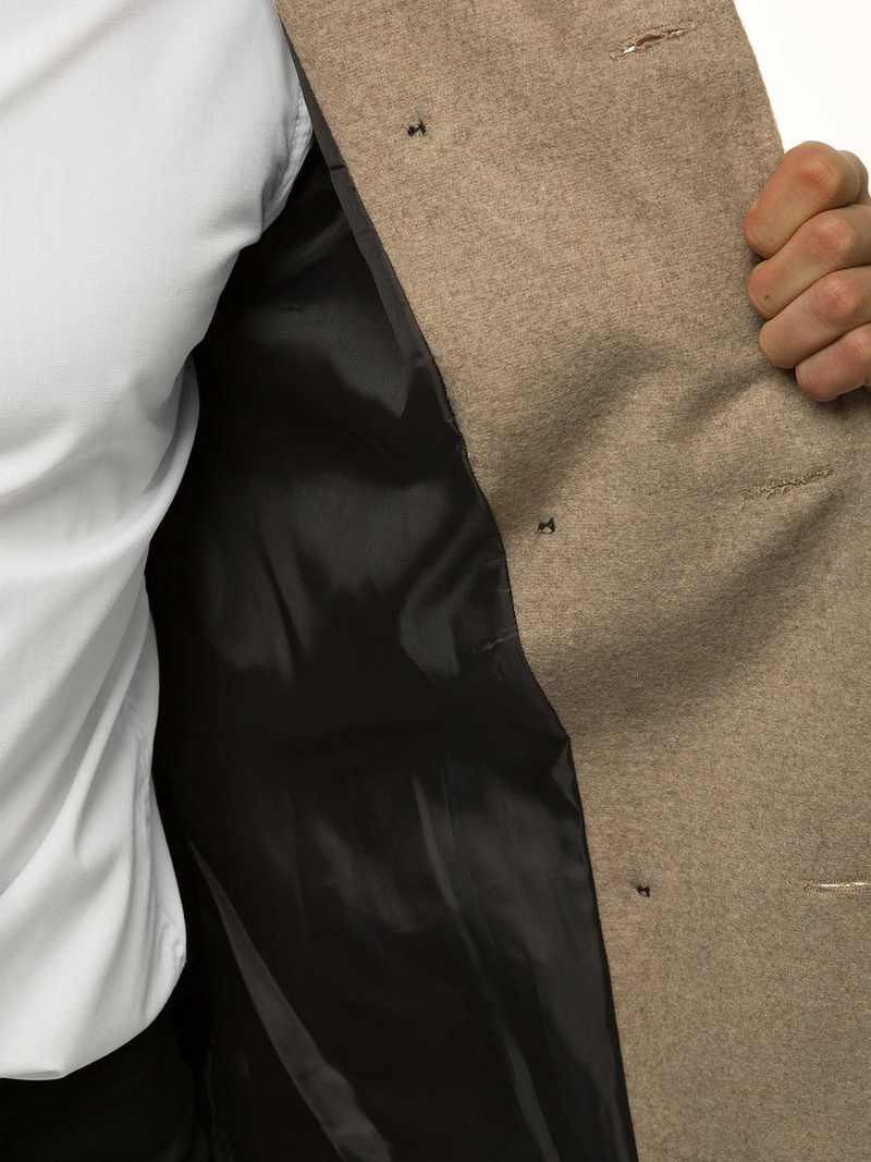 Пальто чоловіче Бежевий OZONEE O/5627