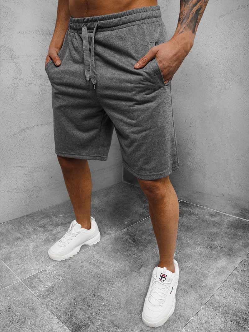 Spodenki dresowe męskie grafitowe OZONEE JS/8K100/5