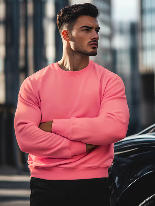 Bluza męska różowa OZONEE JS/2001-10Z