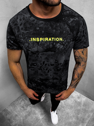 T-Shirt męski czarny OZONEE JS/SS10928Z