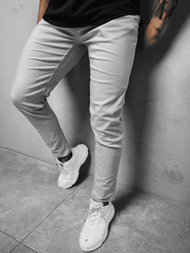 Spodnie jeansowe męskie szare OZONEE O/4641