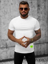 T-shirt męski slim fit biały OZONEE NB/MT3057