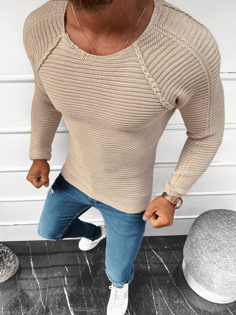 Светр чоловічій Бежевi OZONEE L/1442