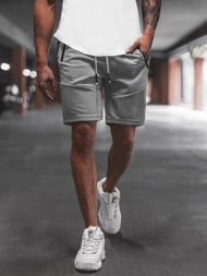 Spodenki dresowe męskie szare OZONEE O/WW20013/2