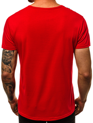 T-Shirt męski czerwony OZONEE JS/KS1942
