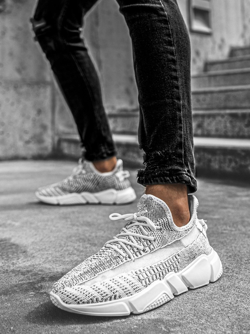 Снікерси Бiло-Чорна OZONEE O/503