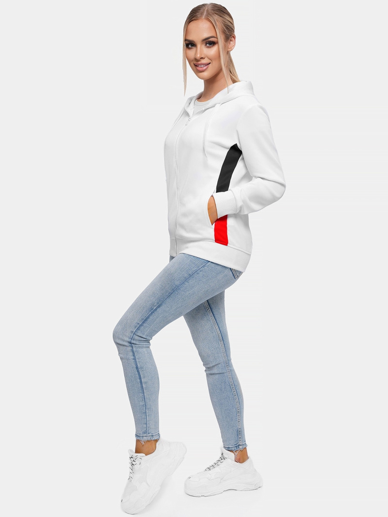 Bluza damska biała OZONEE JS/JK88123/1Z